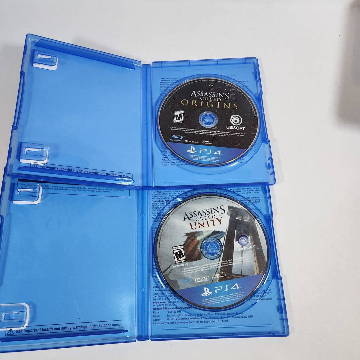 8 Playstation 4 Games Bundle Lot-Assassin's Creed-Origins Unity Ezio Rogue PS4 3