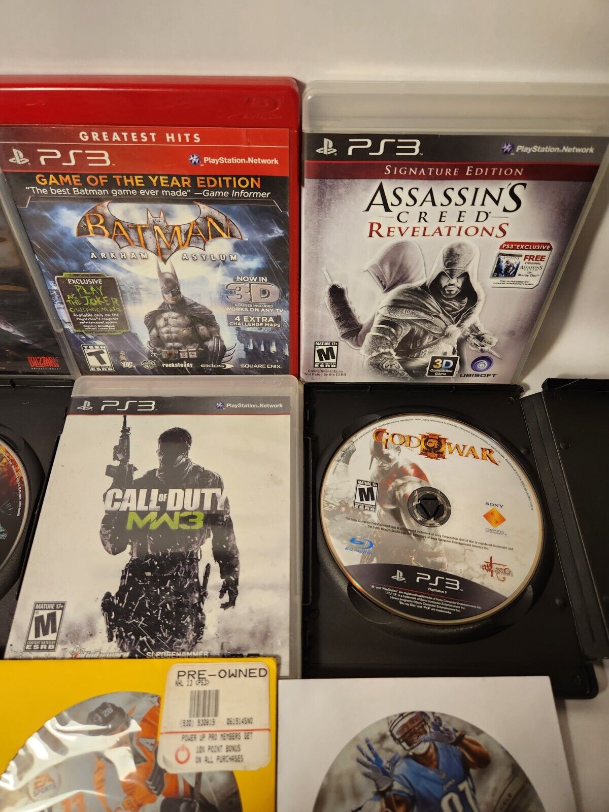 9 PS3 Games Bundle Lot - Diablo 3, Batman, Assassin's Creed, Call Of Duty, God