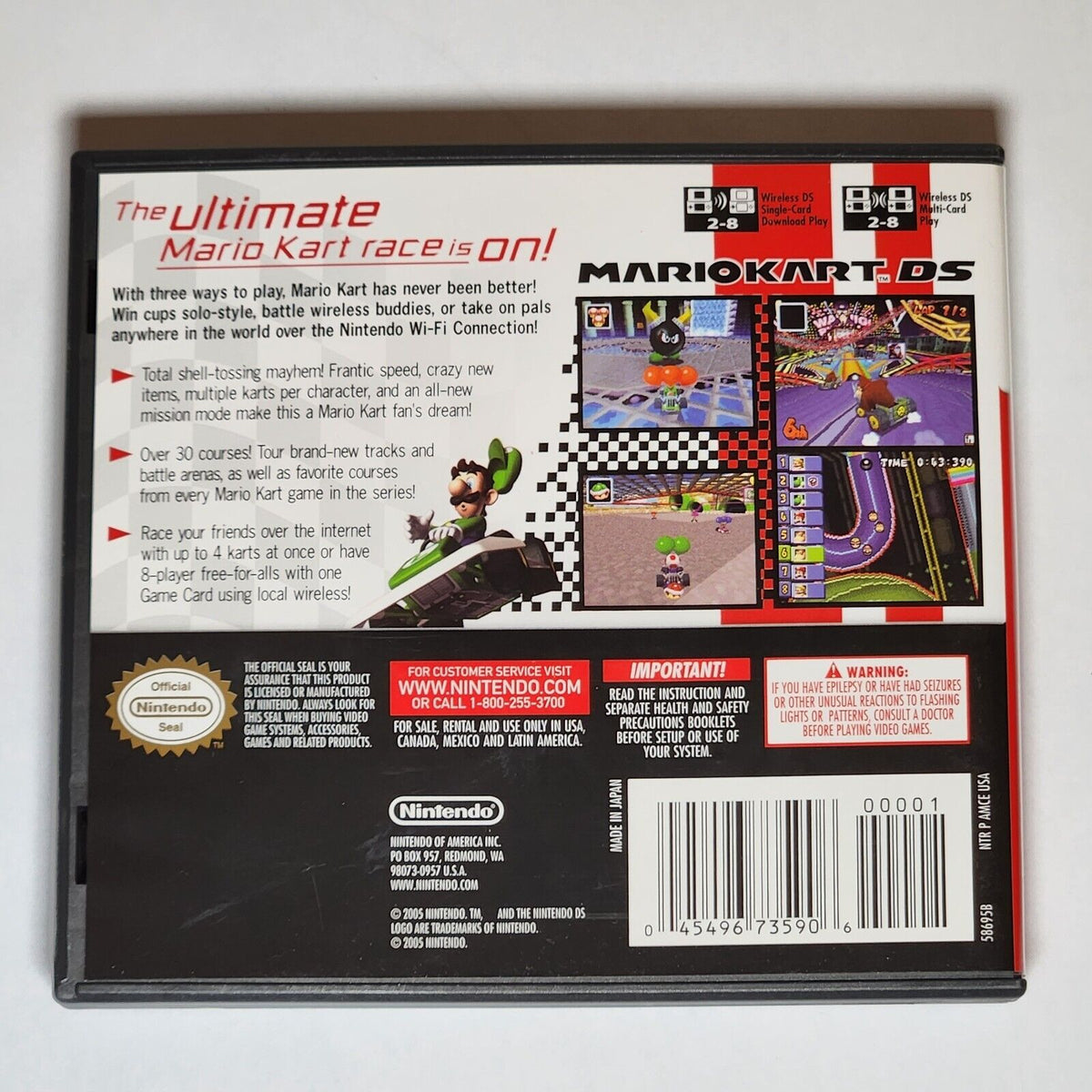 TESTED - WARRANTY - Mario Kart DS - Nintendo DS - CIB - Authentic