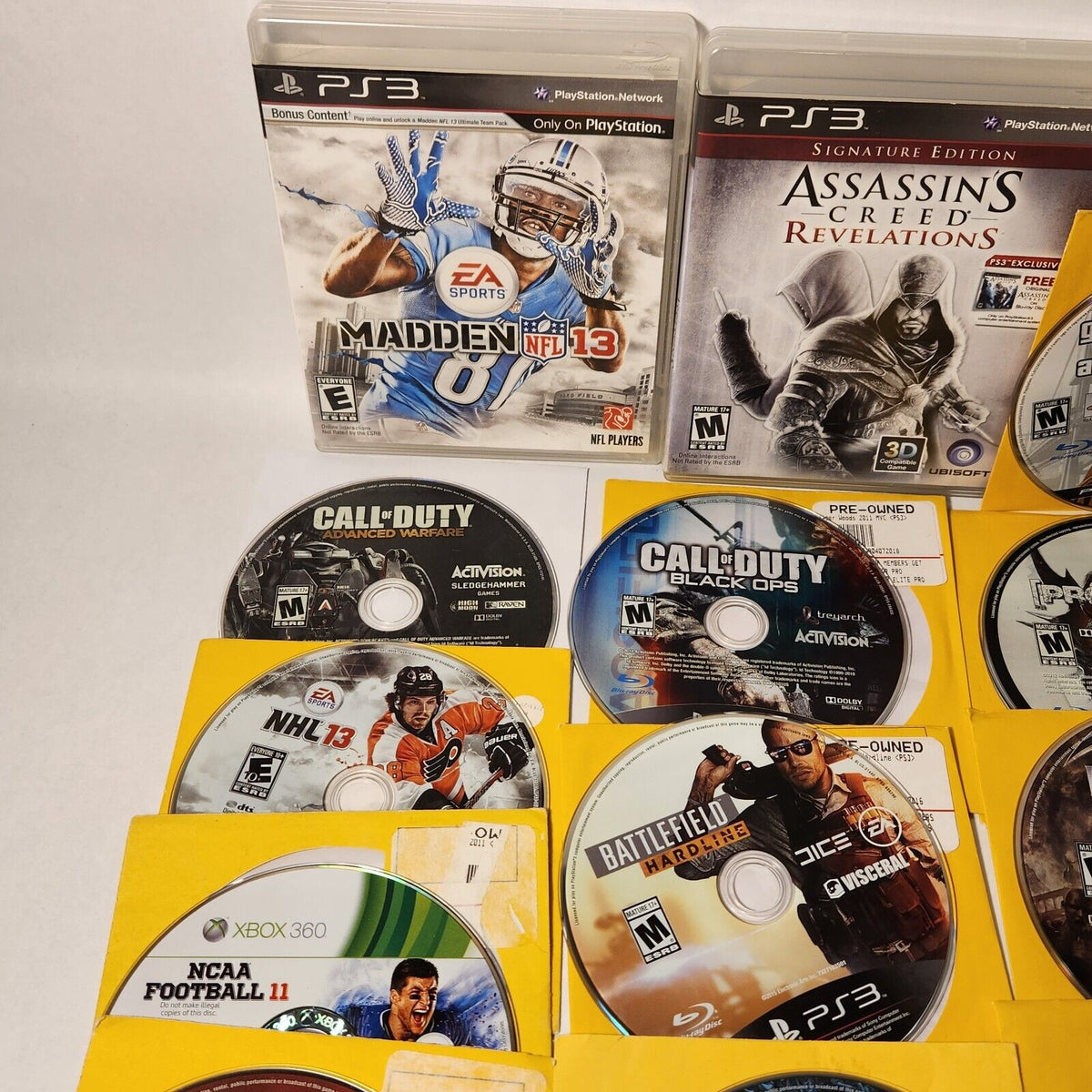 13 PS3 Games Bundle Lot - Assassin's Creed, GTA IV, Gran Turismo, Black Ops