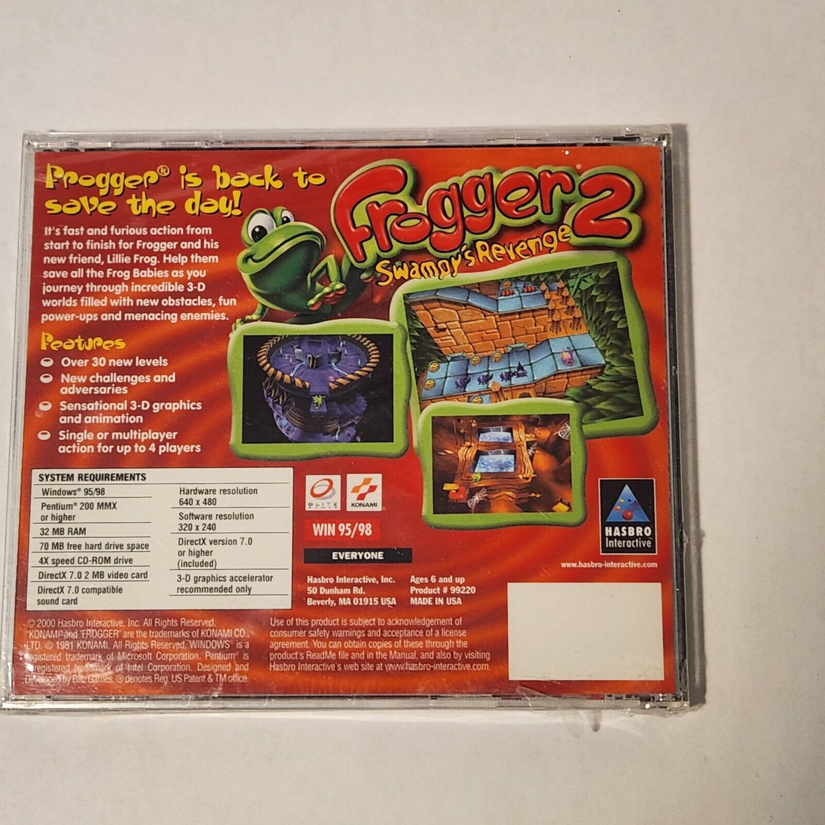 Frogger 2: Swampy’s Revenge - Retro - Vintage - Windows PC Game